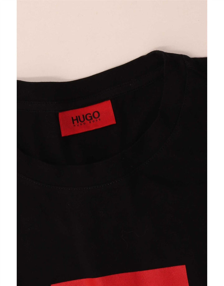 T-shirt grafica da uomo Hugo Boss Top Large Black Colourblock