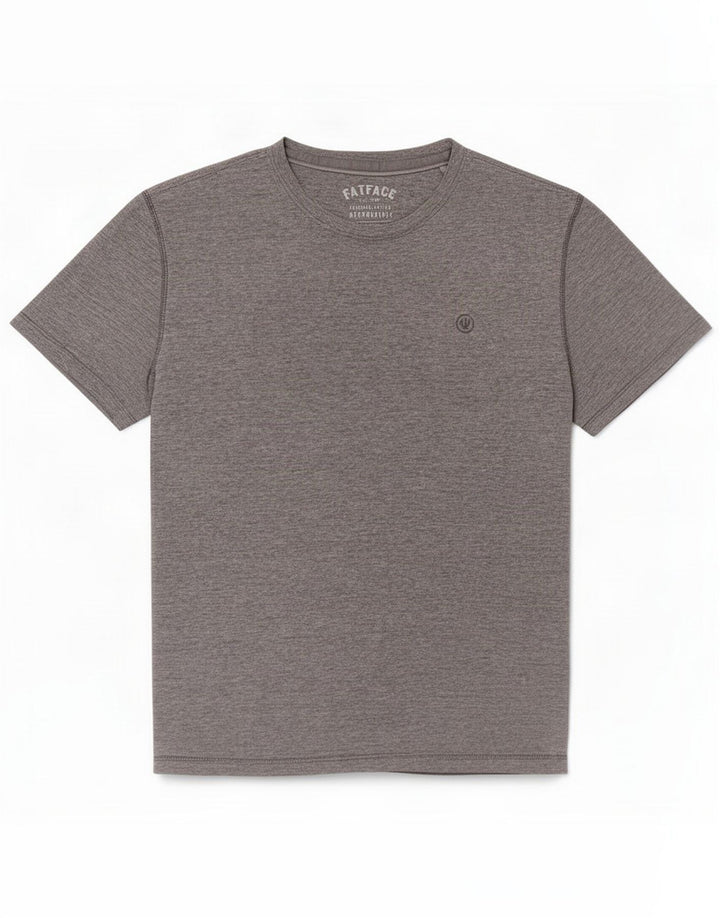 T-shirt da uomo Fat Face Top grande grigio cotone