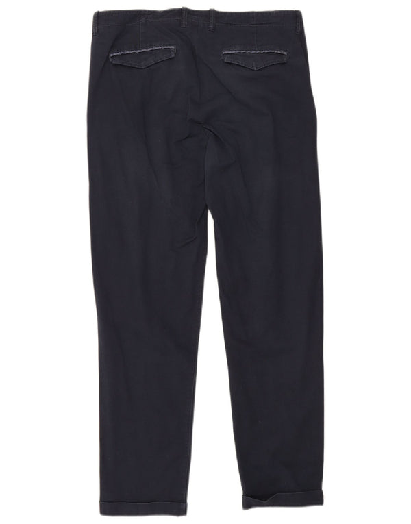 Pantaloni chino slim da uomo Roberto Cavalli IT 46 Small W32 L28 Blu Navy