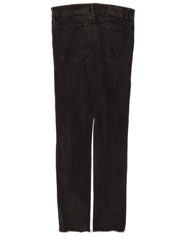 Jeans slim da donna Calvin Klein W32 L34 cotone nero