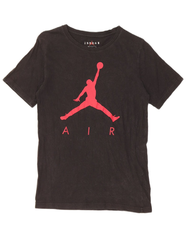 T-shirt grafica Jordan da bambino, 12-13 anni, grande, in cotone nero