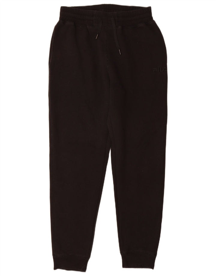 Pantaloni da tuta da uomo Fila Joggers piccoli in cotone nero