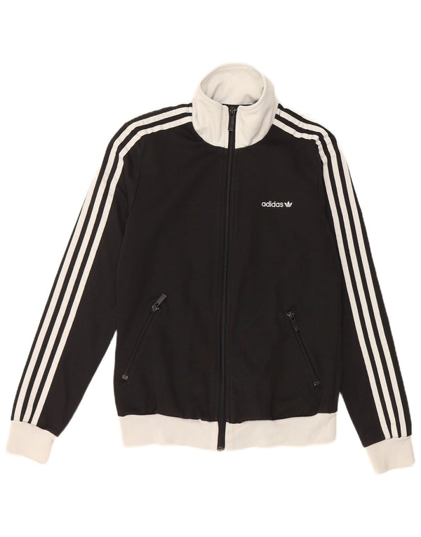 Giacca da tuta da donna ADIDAS EU 36 Small Black Colourblock Cotton