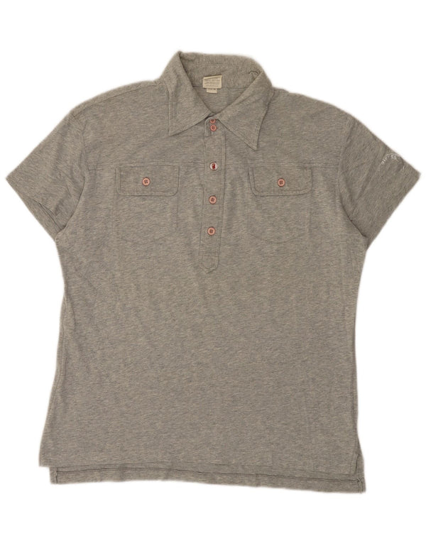 Diesel Mens Polo Shirt XL Grey Cotton