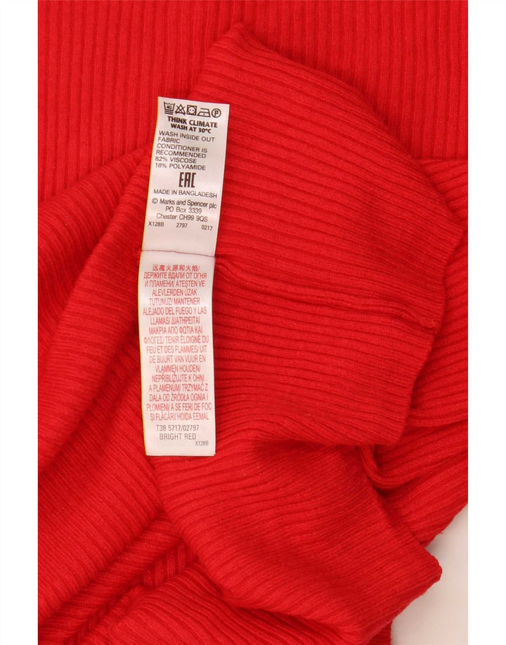 T-shirt da donna Marks & Spencer Top UK 18 XL rossa in viscosa