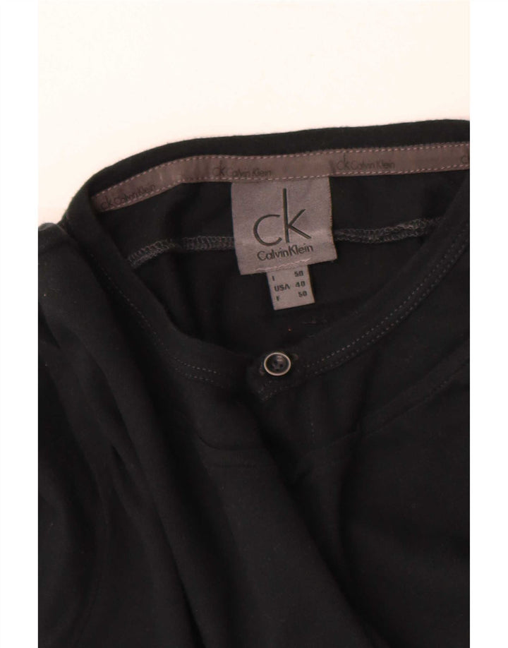 Calvin Klein Jeans Top da uomo manica lunga IT 50 medio nero