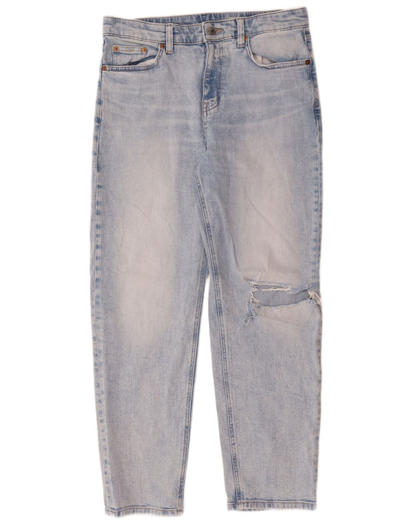 Jeans Boyfriend Slim da donna Marks & Spencer UK 12 Medio W32 L28 Blu