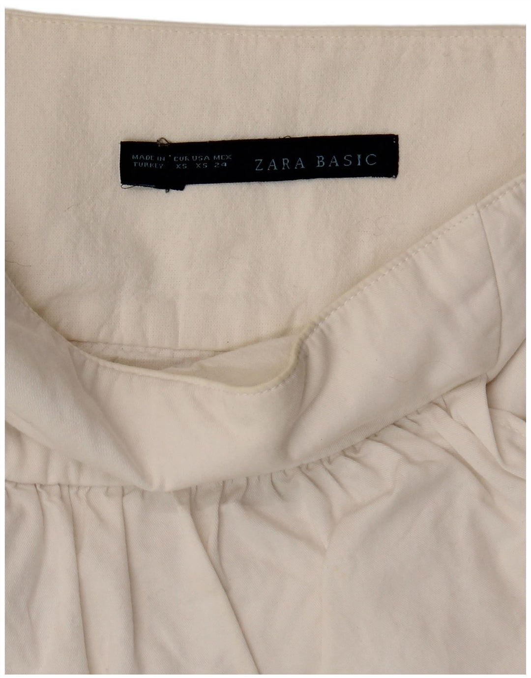 Gonna a strati Zara Donna XS W24 Bianca