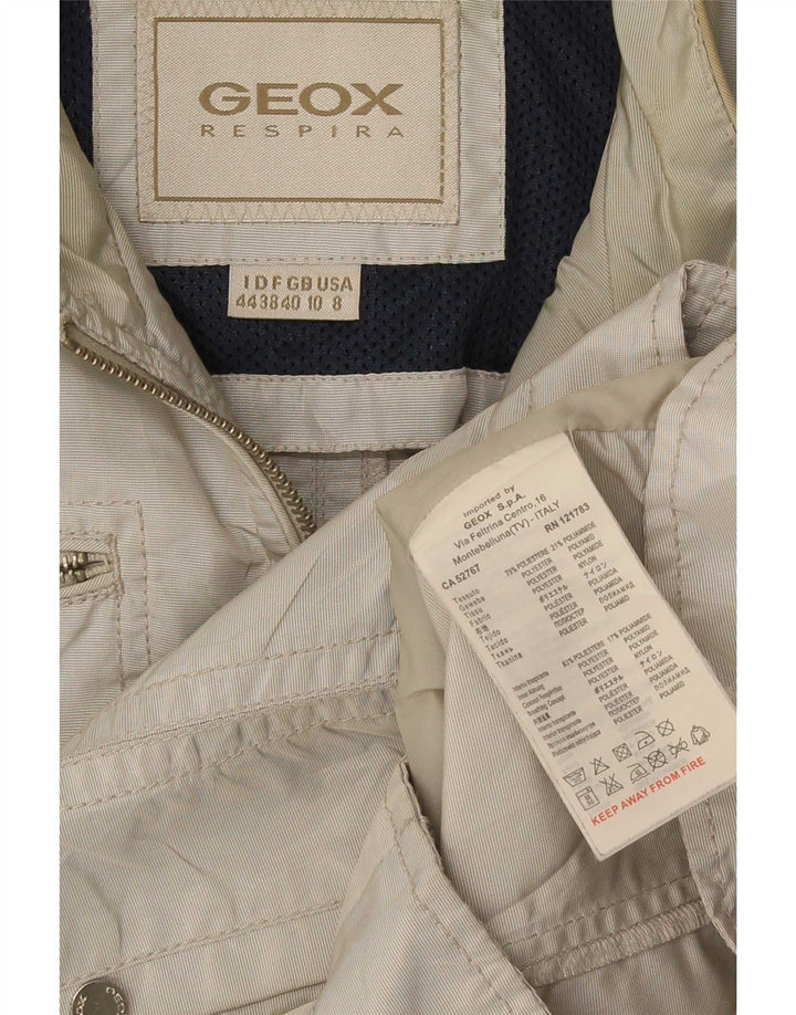Giubbotto bomber da donna Geox UK 10 piccolo poliestere grigio