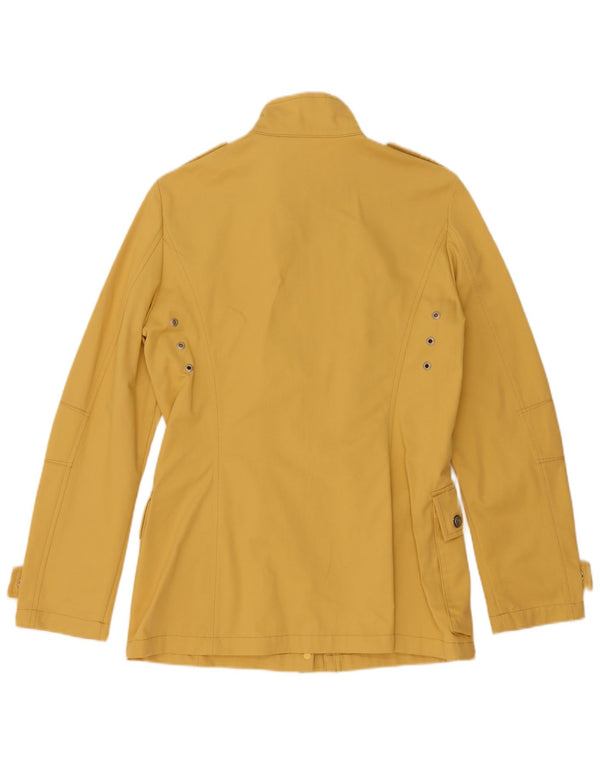 Giacca militare da yachting da donna Paul & Shark UK 10 piccola in cotone giallo