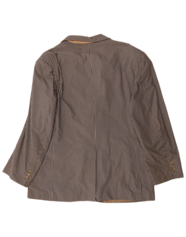 Giacca blazer da uomo a 3 bottoni Orvis UK 42 XL a quadretti grigi