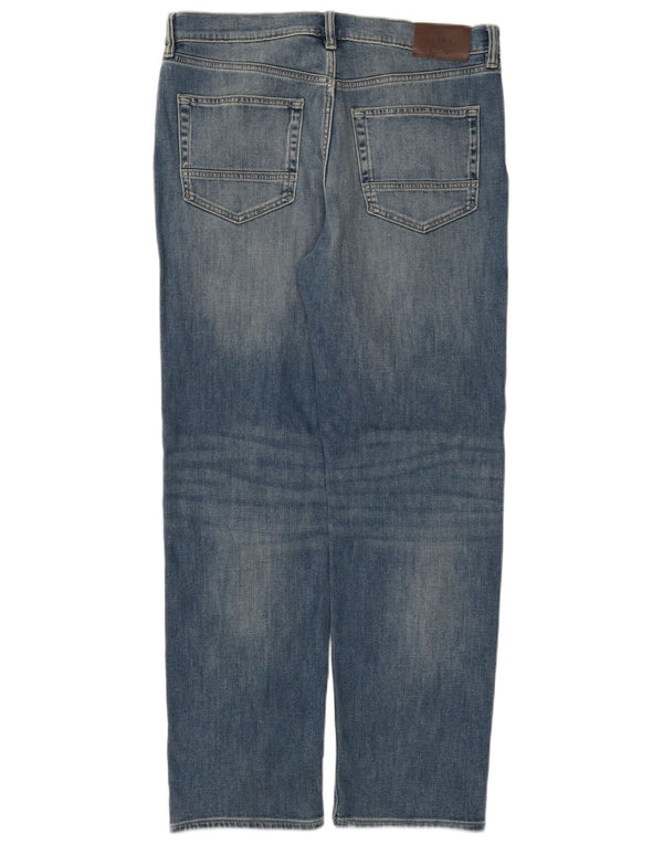 Jeans dritti da uomo Marks & Spencer W34 L31 cotone blu