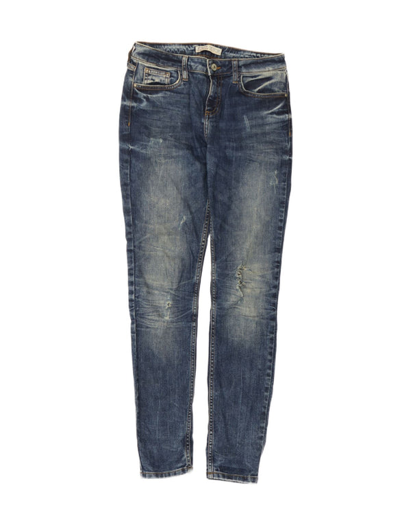 Jeans skinny effetto consumato Z1975 da donna Zara EU 36 XS W26 L30 Blu