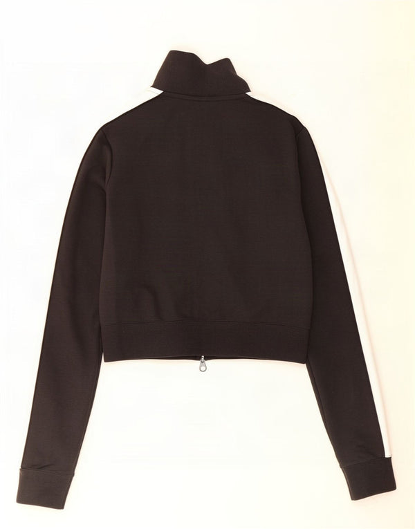 Giacca da ginnastica corta da donna Puma UK 12 Medium Black Colourblock