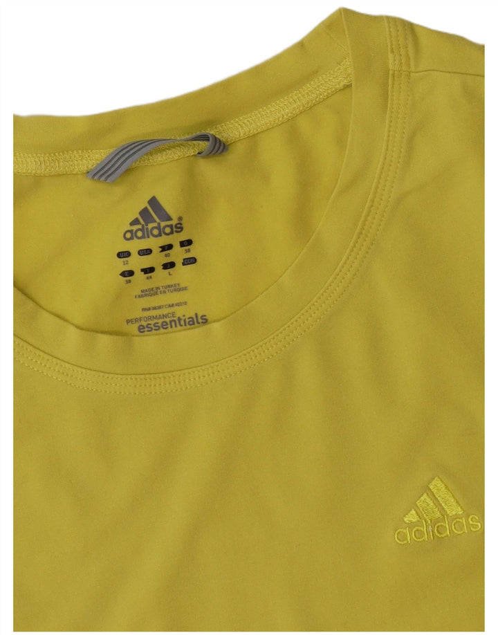 T-shirt da donna Adidas Top UK 12 giallo medio