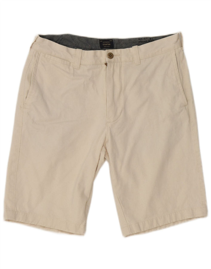 Pantaloncini chino Stanton da uomo J. Crew W31 cotone bianco sporco medio