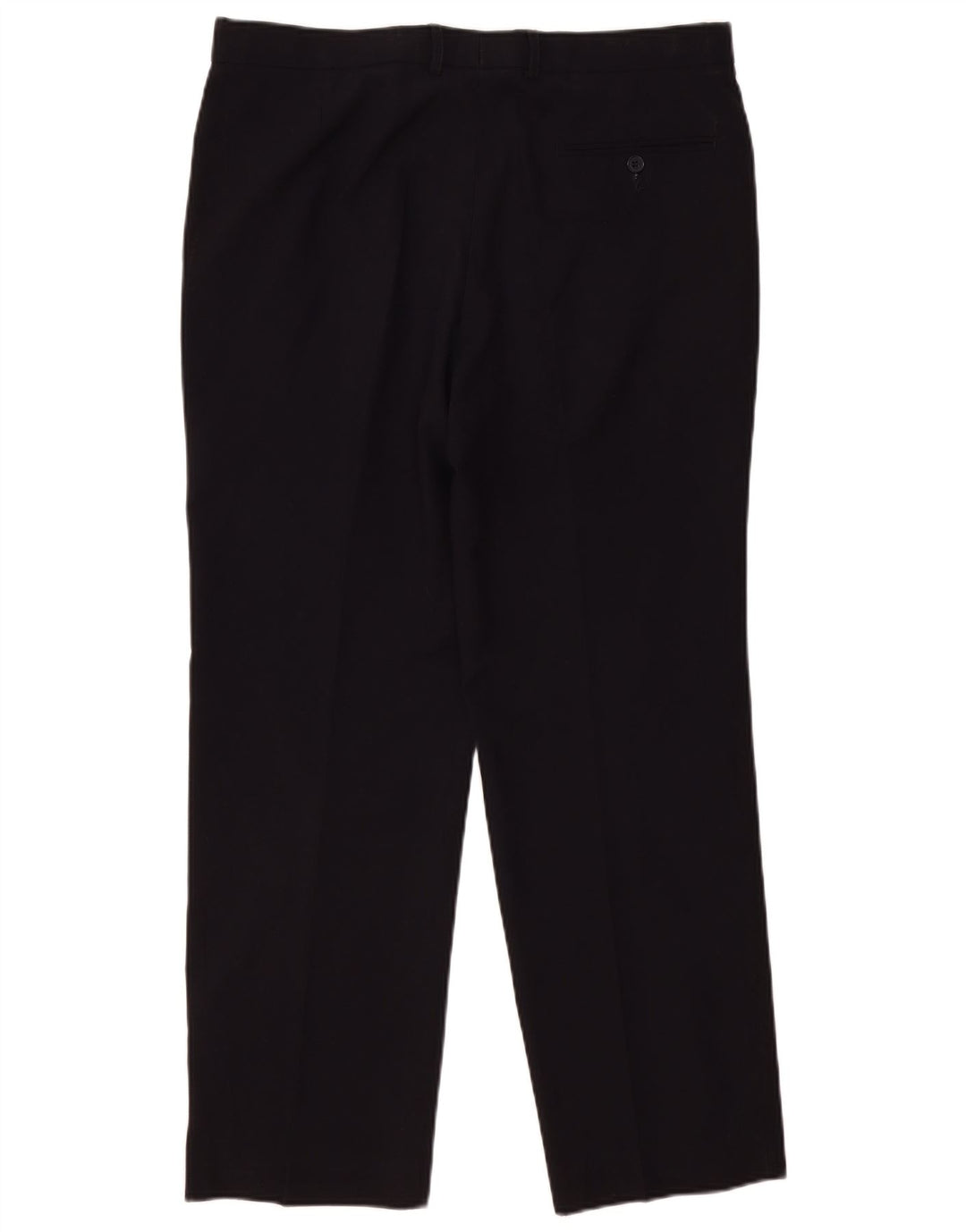 Pantaloni chino dritti da uomo Marks & Spencer W36 L31 poliestere blu navy