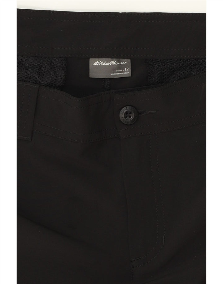Pantaloncini chino da donna EDDIE BAUER US 12 Large W34 poliestere nero