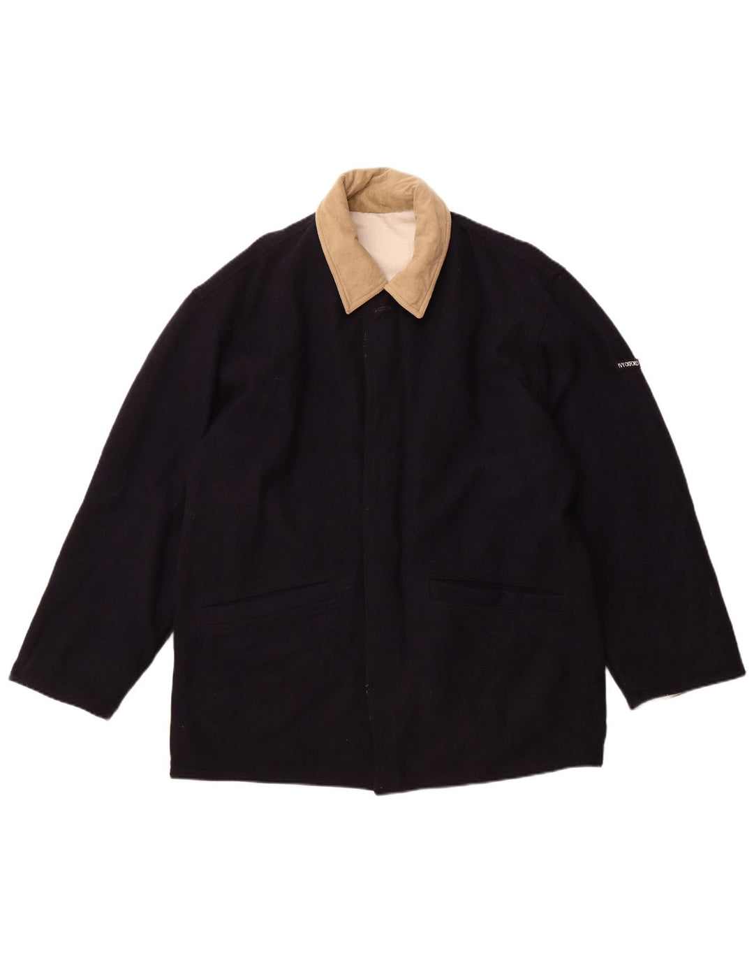 Giacca a vento da uomo IVY OXFORD UK 42 XL Cotone blu navy