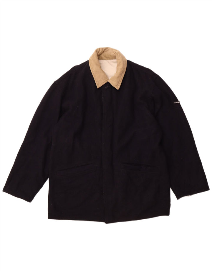 Giacca a vento da uomo IVY OXFORD UK 42 XL Cotone blu navy