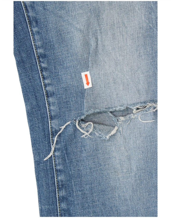 Jeans slim invecchiati da donna G-STAR W31 L36 cotone blu