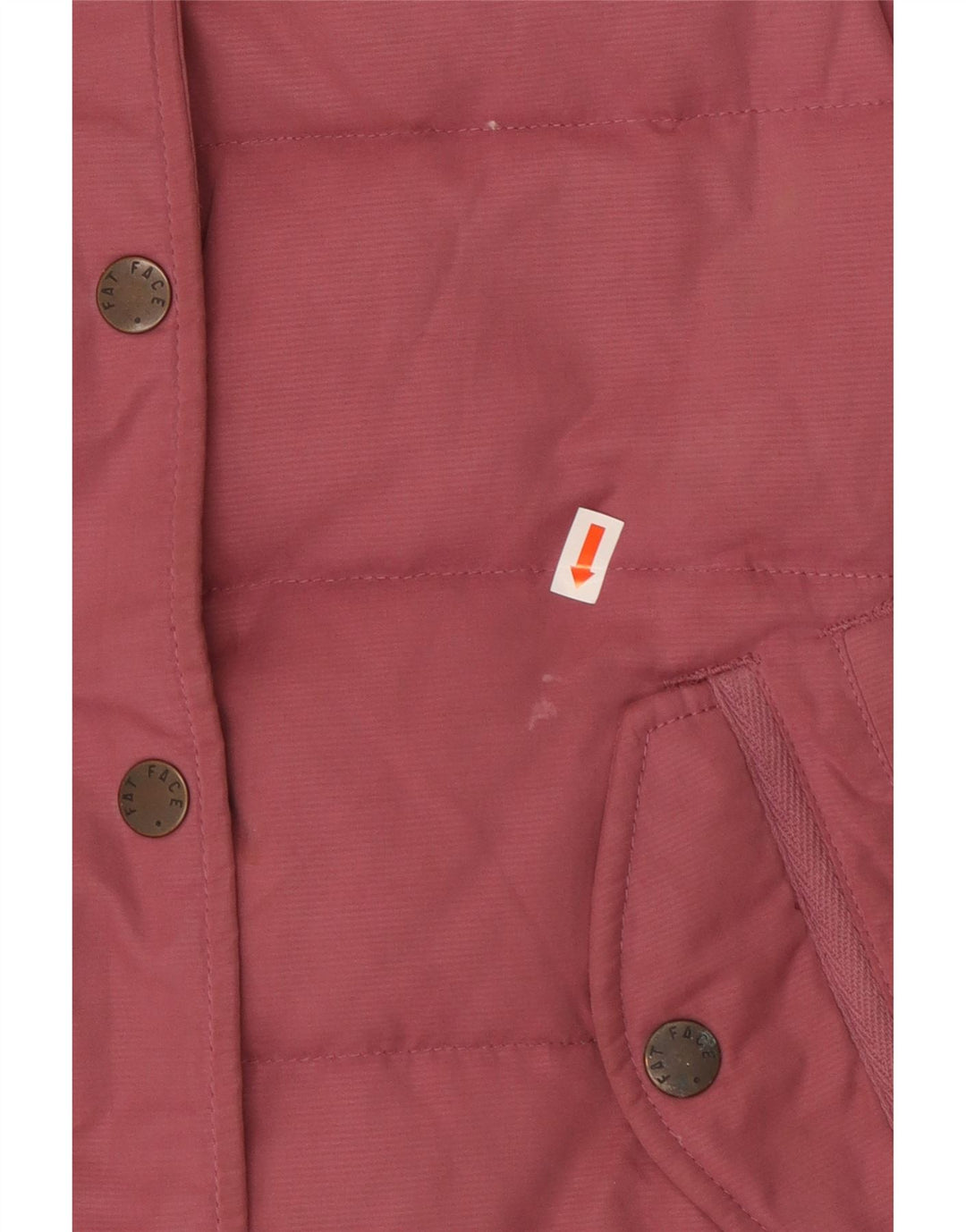 Gilet imbottito oversize in sherpa da donna Fat Face UK 10 piccolo poliestere rosa