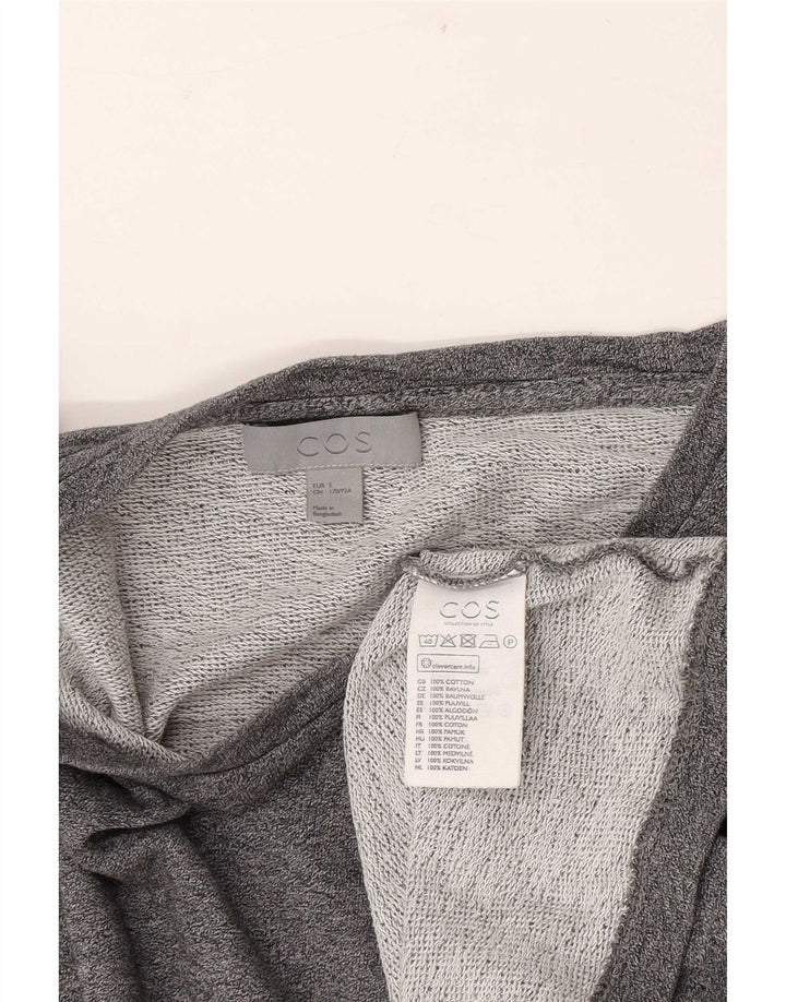 T-shirt da uomo Cos Top piccola in cotone grigio