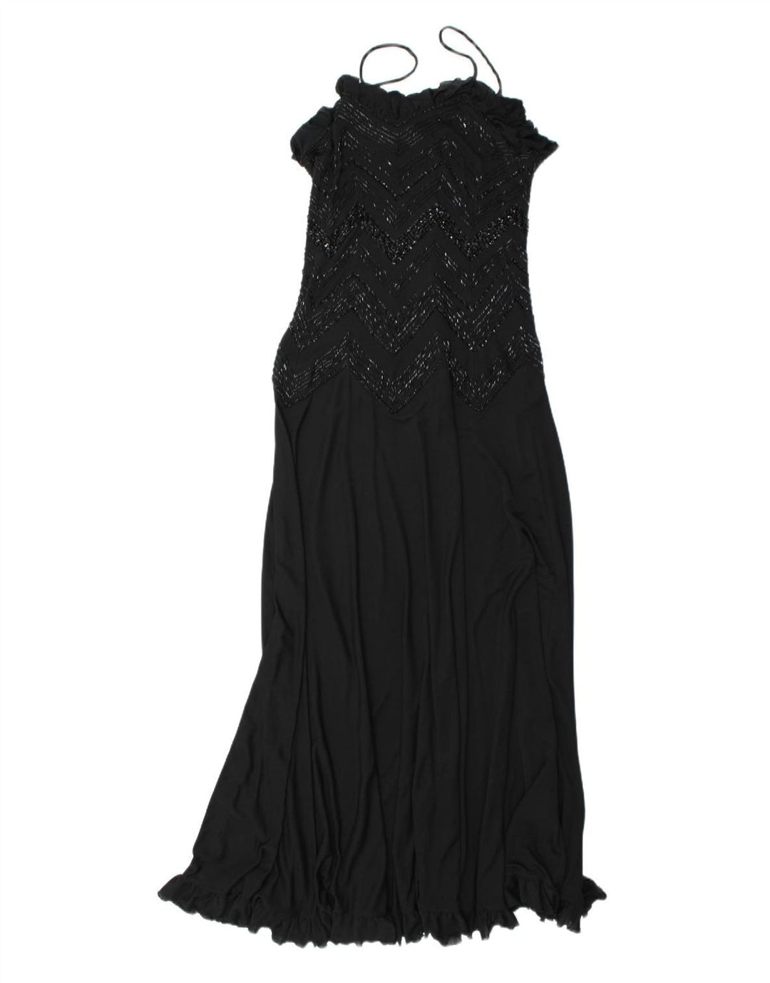 CABI Womens Sleeveless Maxi Dress UK 12 Medium Black