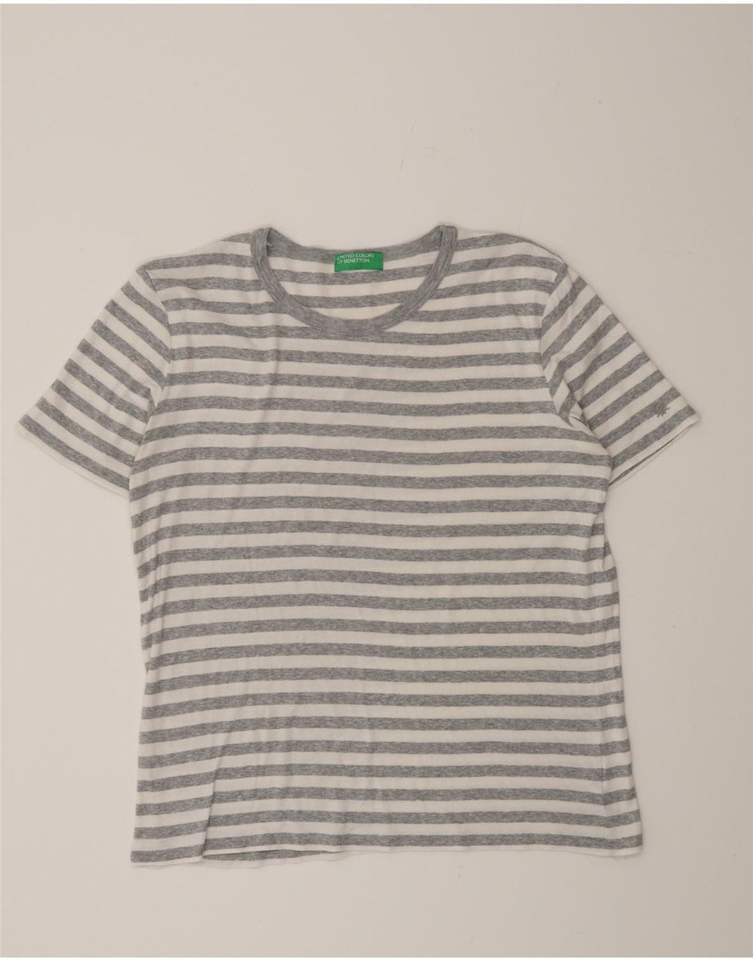 T-shirt uomo Benetton Top grigio medio a righe