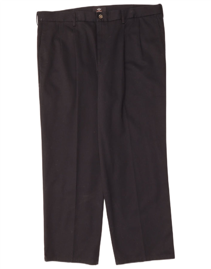 Pantaloni chino con pegging da uomo Dockers W40 L30 in cotone nero