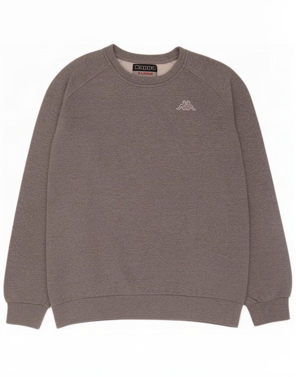 Felpa Kappa Uomo Maglione XL Grigio Cotone