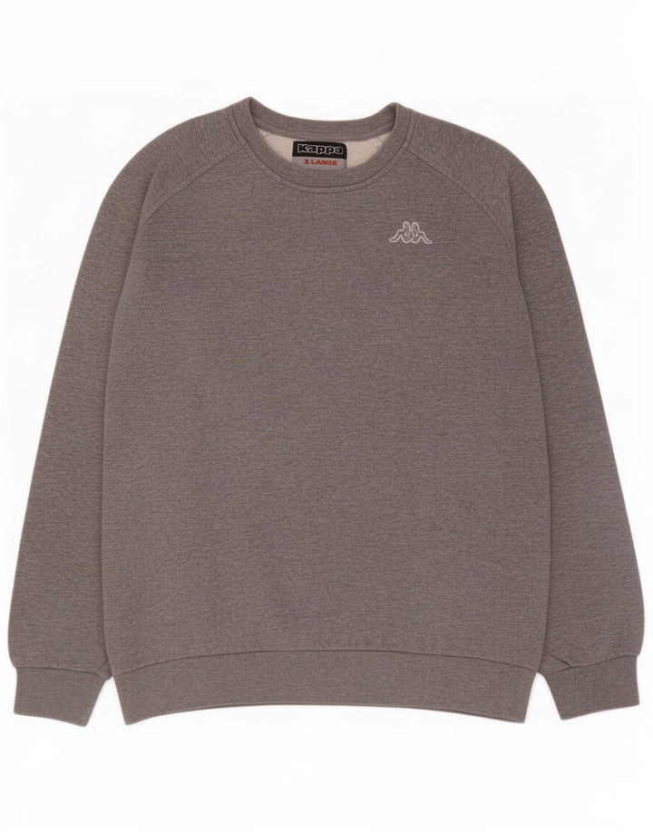 Felpa Kappa Uomo Maglione XL Grigio Cotone