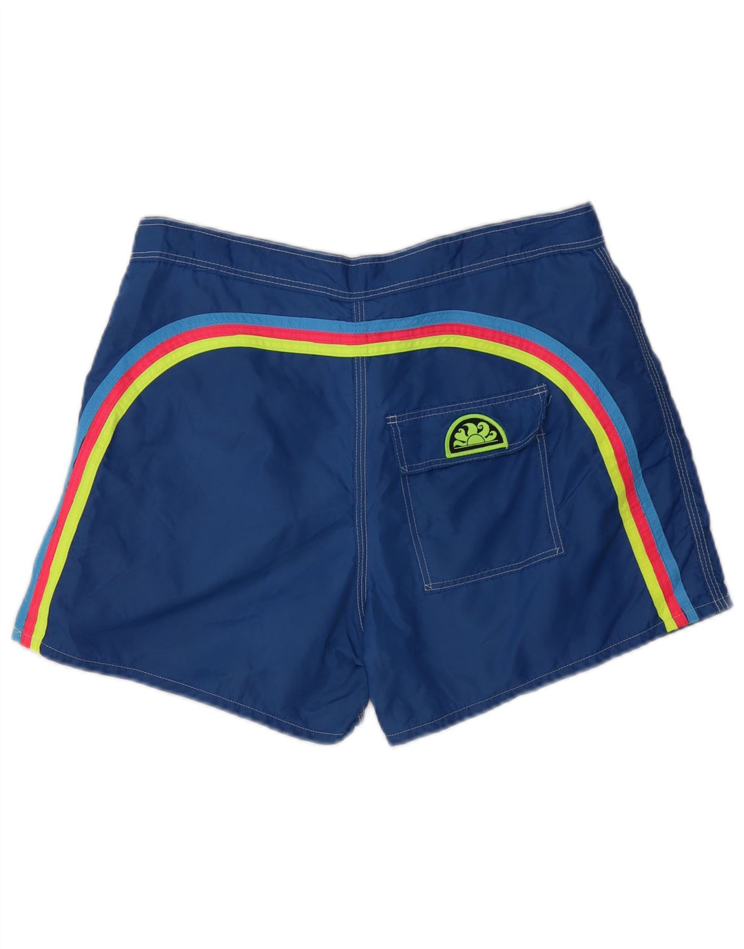 Pantaloncini da bagno da uomo Sundek in nylon blu medio