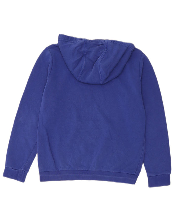 Felpa con cappuccio grafica Adidas da ragazzo 11-12 anni in cotone blu