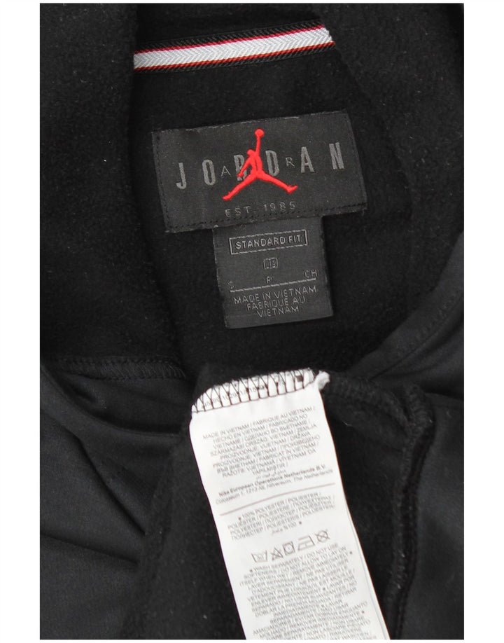 Felpa con cappuccio Jordan vestibilità standard da uomo, piccola, in poliestere nero