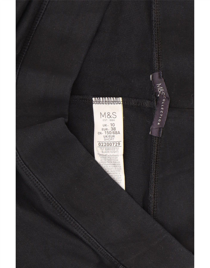 Pantaloni da tuta da donna Marks & Spencer UK 10 piccoli in cotone nero