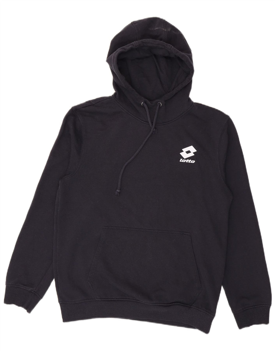 Maglione con cappuccio da uomo Lotto in cotone medio blu navy