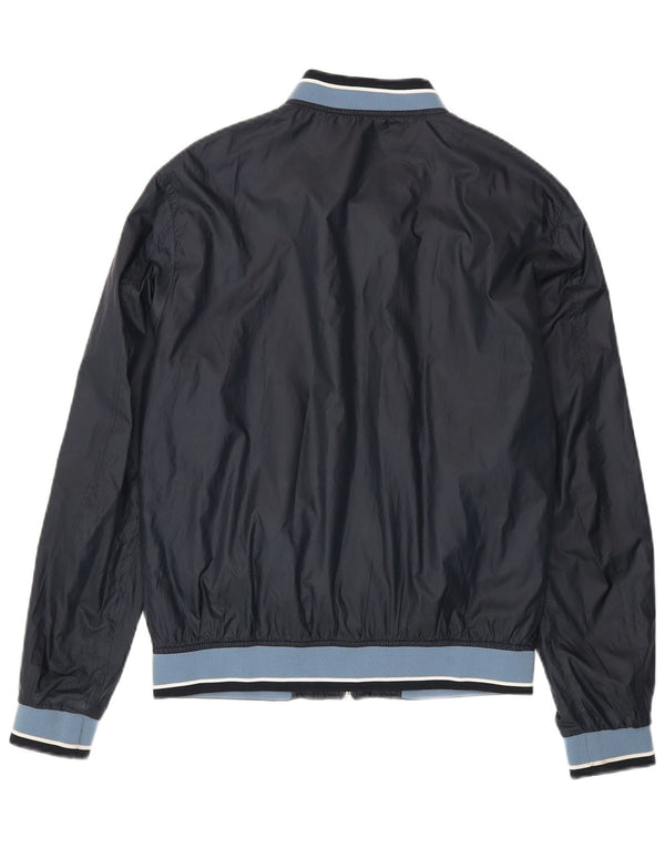 Giubbotto bomber da uomo Zara UK 40 Large in poliestere color block blu navy