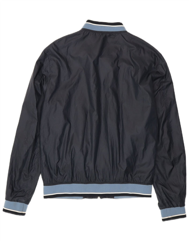 Giubbotto bomber da uomo Zara UK 40 Large in poliestere color block blu navy