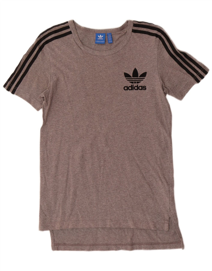 T-shirt Adidas da uomo Top XS in cotone grigio