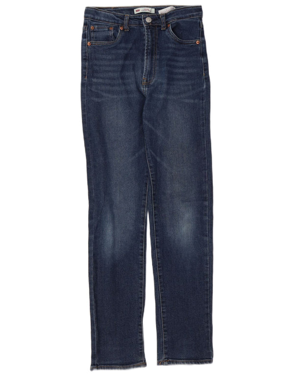 Jeans dritti Ribcage per ragazze Levi's 13-14 anni W26 L28 cotone blu