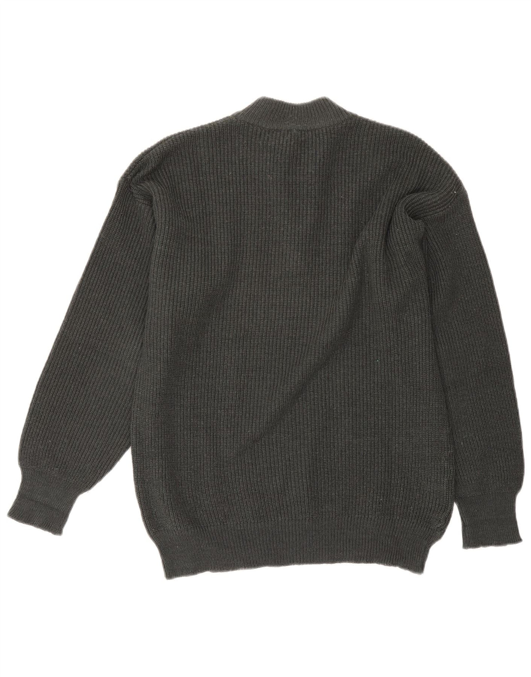 POP 84 Maglione da uomo con collo alto e maglione grande in acrilico color block grigio