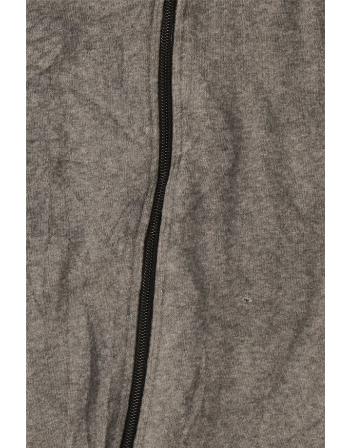Felpa con cappuccio con zip grafica Reebok da uomo 2XL Grigia