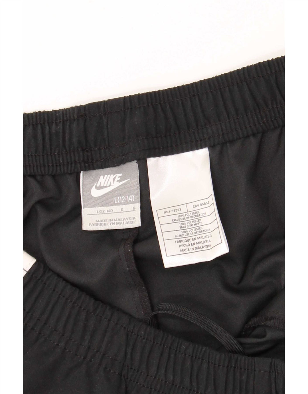Pantaloni della tuta Nike Capri da donna US 12/14 Large Black Colourblock