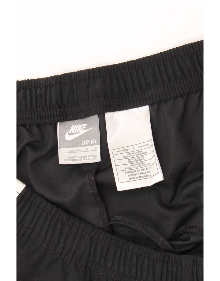 Pantaloni della tuta Nike Capri da donna US 12/14 Large Black Colourblock
