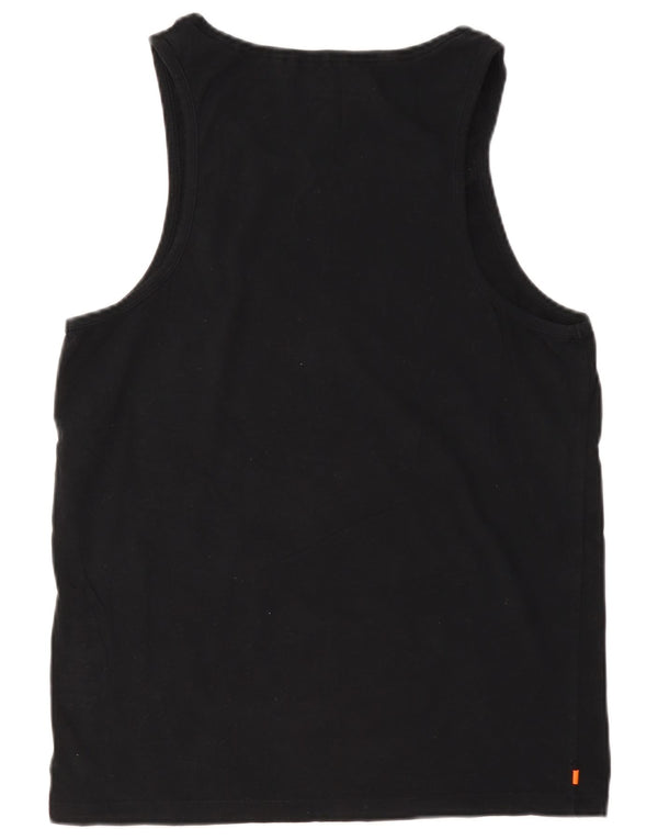 Canotta da donna slim fit Superdry UK 16 grande cotone nero