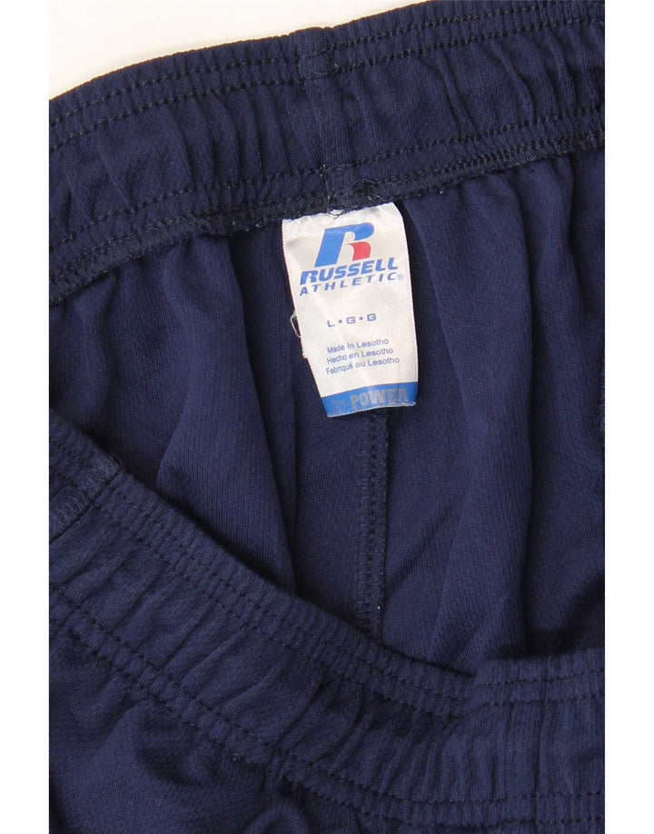 Pantaloncini sportivi Dri-Power da uomo Russell Athletic, grandi, in poliestere blu navy