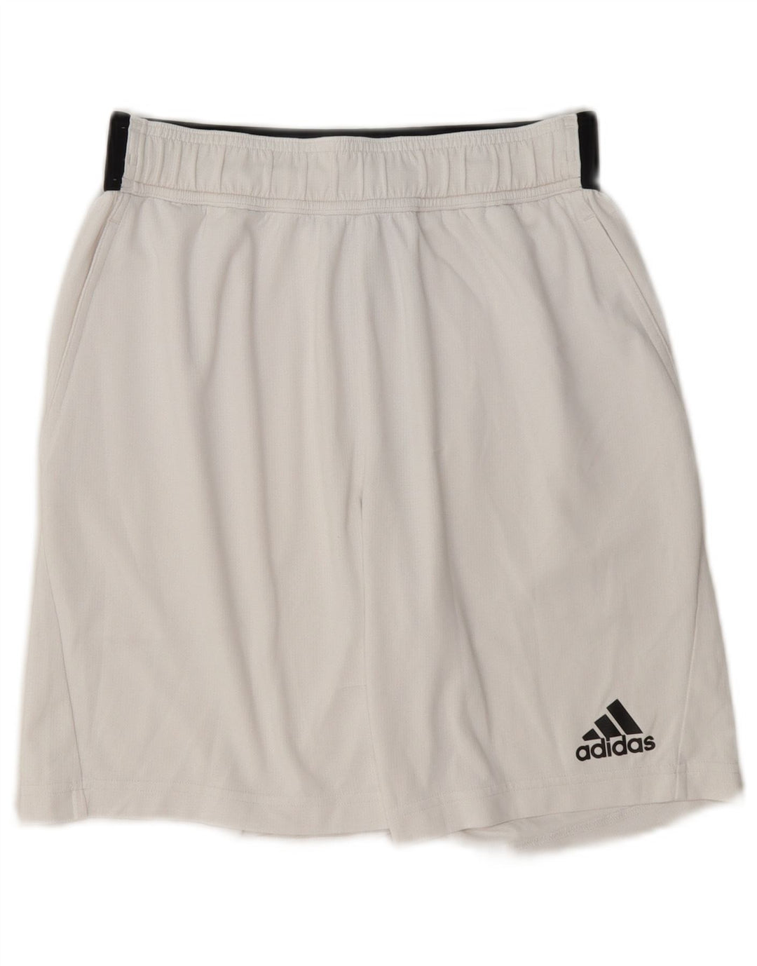 Pantaloncini sportivi Adidas Climachill da uomo piccoli in poliestere color block bianco