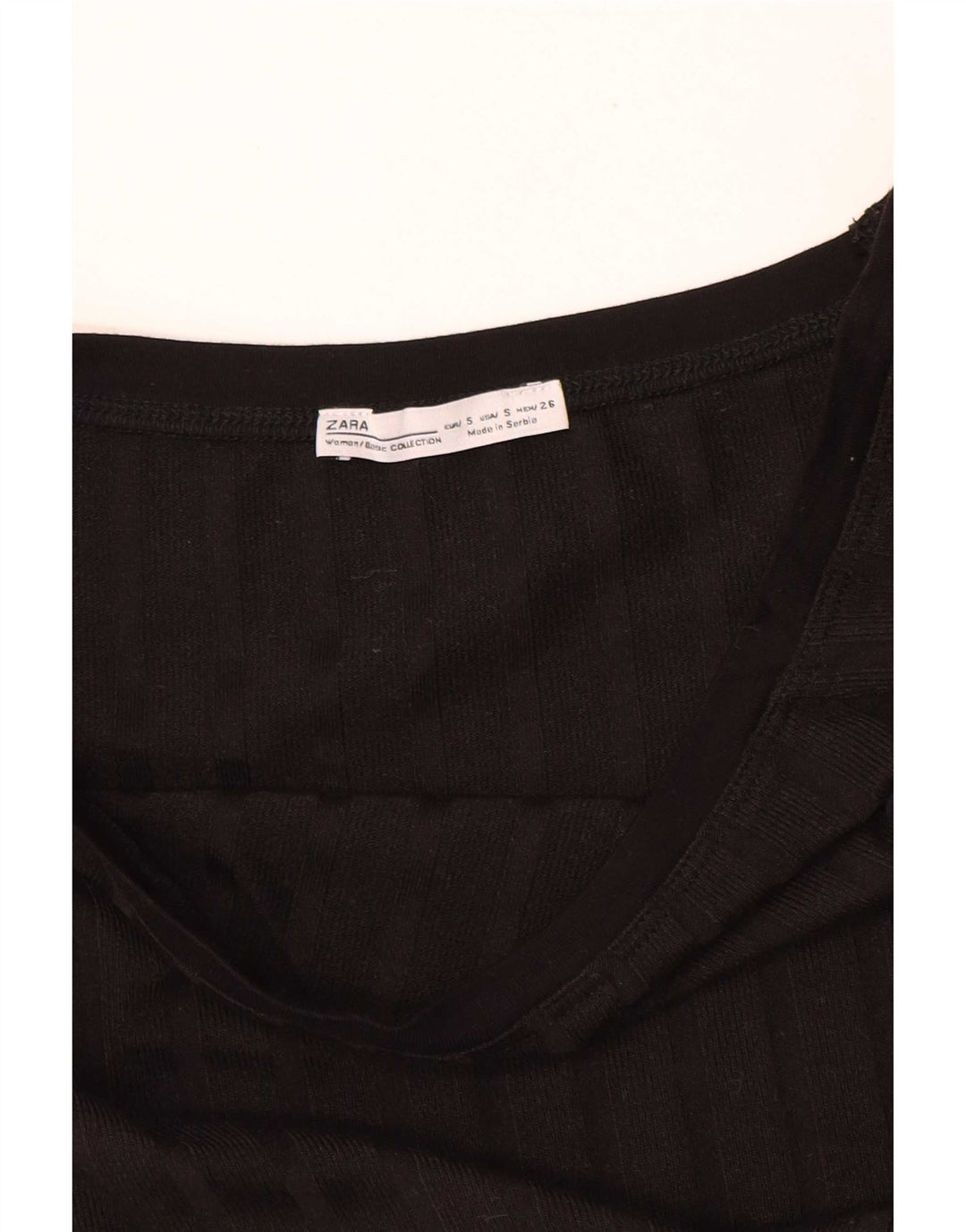 Top corto in camicetta corta da donna Zara UK 8 piccolo nero
