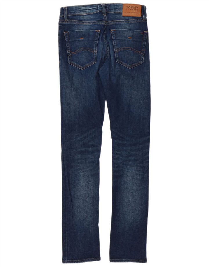 Jeans slim da uomo Tommy Hilfiger W29 L36 cotone blu navy